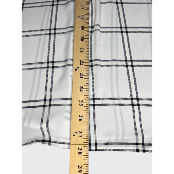 FORTUNE + IVY Christelle White & Black Plaid Button Down Blouse 3/4 Sleeve XL - Picture 13 of 16